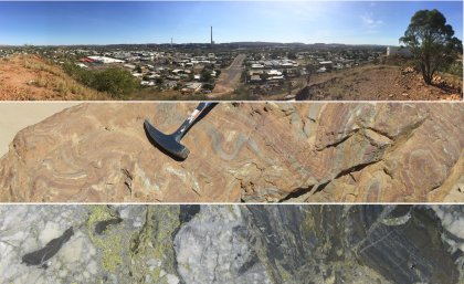 Mount Isa mine and city; weathered zinc ore, and high grade copper ore